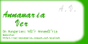 annamaria ver business card